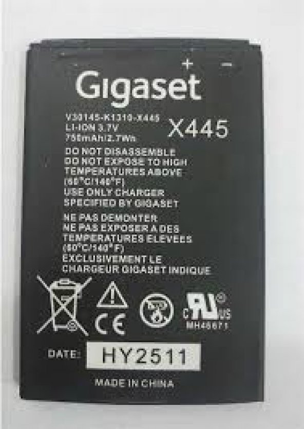 Gigaset Sl400 Sl 450 Batarya V30145-K1310-X445