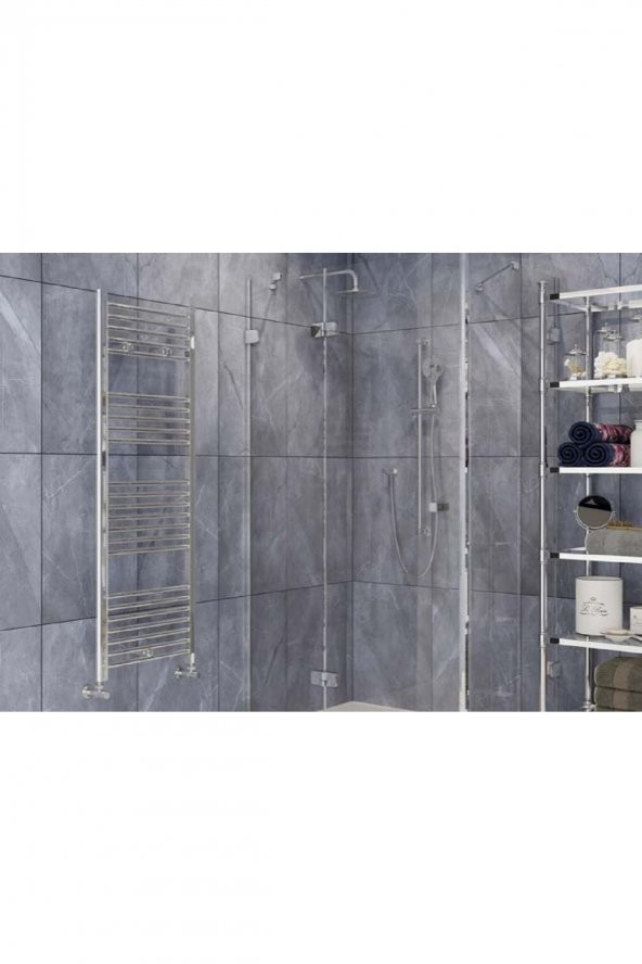Toprak Havlupan 60 X 100 cm 16 Borulu Düz Krom Kaplama Havlupan Radyatör 5 Yıl Garantili - 2