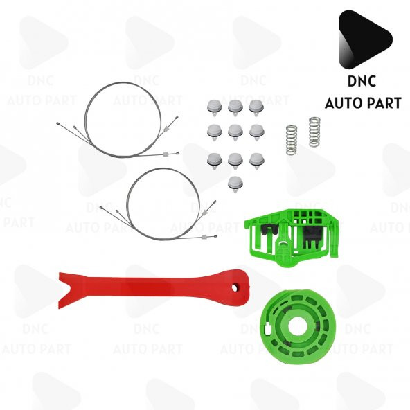 BMW 3 Serisi E90 E91 Sağ Arka Cam Mekanizması Tamir Seti 2005-2011