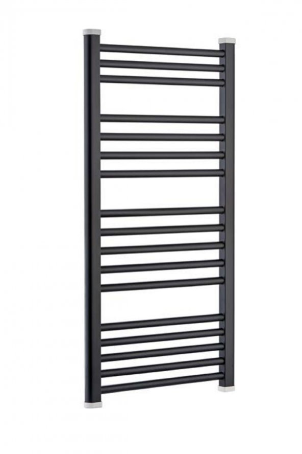 Toprak Havlupan 40 X 70 cm 10 Borulu Düz Siyah Renk Havlupan Radyatör 5 Yıl Garantili - 2