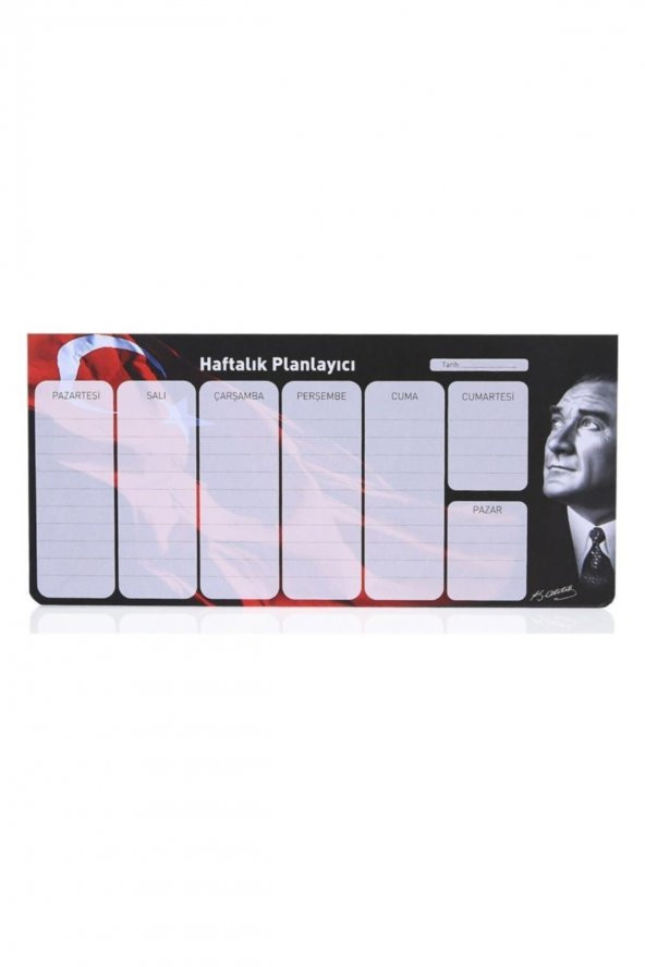 KESKİN COLOR Haftalık Planlayıcı Blok Atatürk 12x26 cm