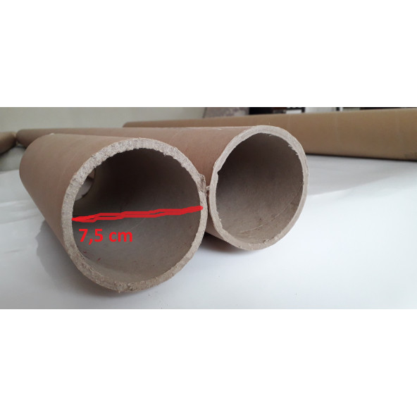 Postüp ,Gönderi Tüpü 1.40x7.5 cm Karton rulo, Kapaklı - 2