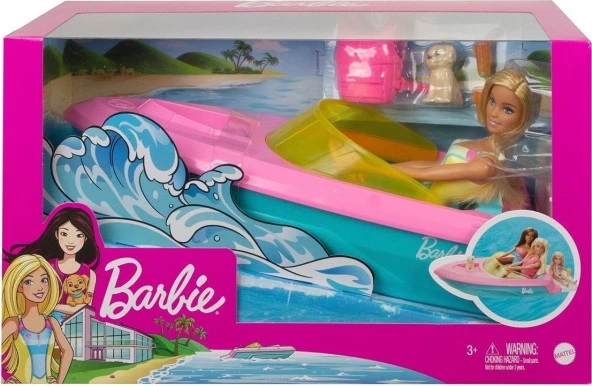 Amazeus GRG30 Barbie ve Teknesi Oyun Seti