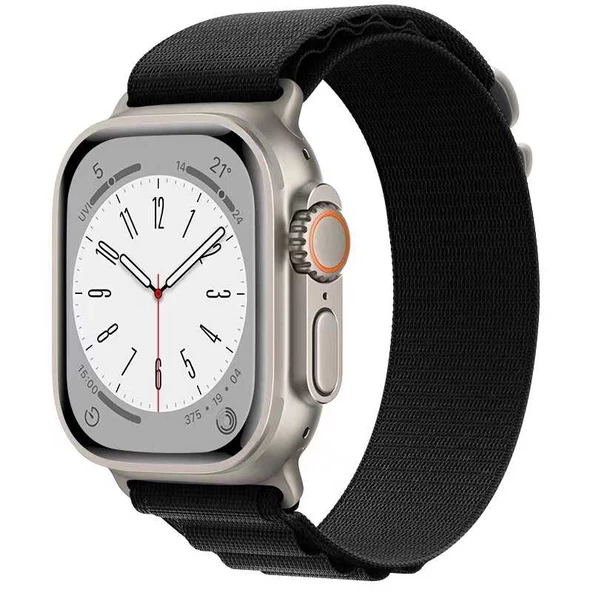 Apple Watch 7 41mm Zore KRD-74 Hasır Kordon - Resim 2