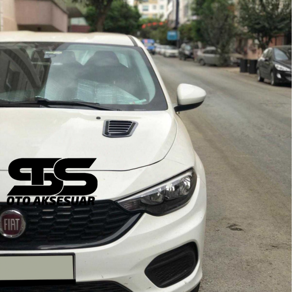 Fiat Egea Uyumlu Piano Black Kaput Üstü Havalandırma Izgarası ürün görseli 1