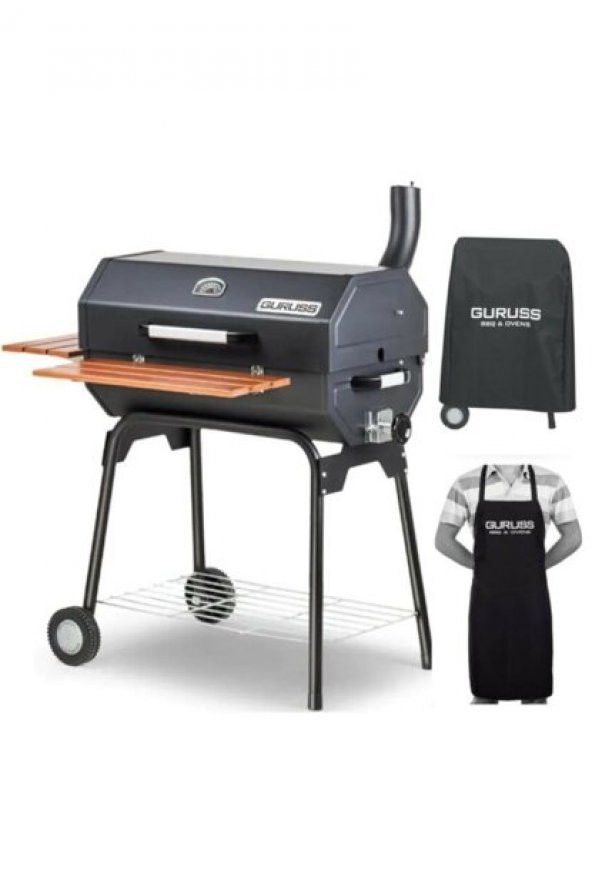Guruss CG-075 Kömürlü Barbekü Mangal + Önlük + Kılıf