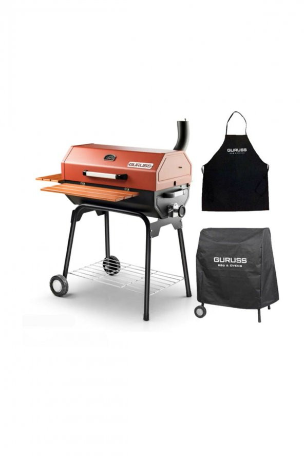 Guruss CG-075 Kömürlü Barbekü Mangal + Önlük + Kılıf - 3