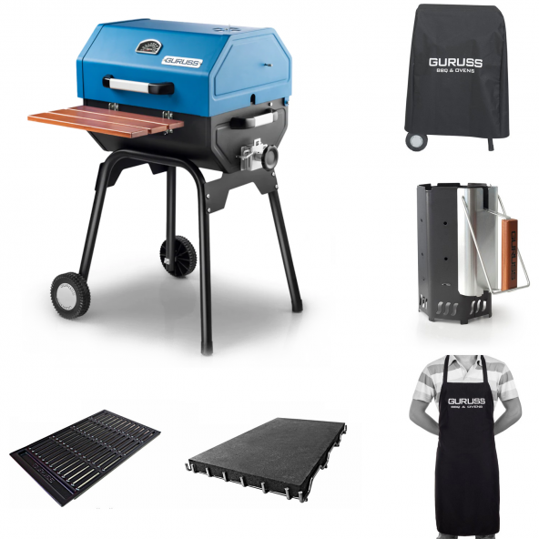 Guruss CG-050 Kömürlü Barbekü Mangal Tam Set - 4