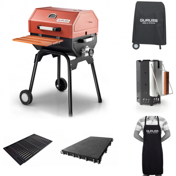 Guruss CG-050 Kömürlü Barbekü Mangal Tam Set - 5