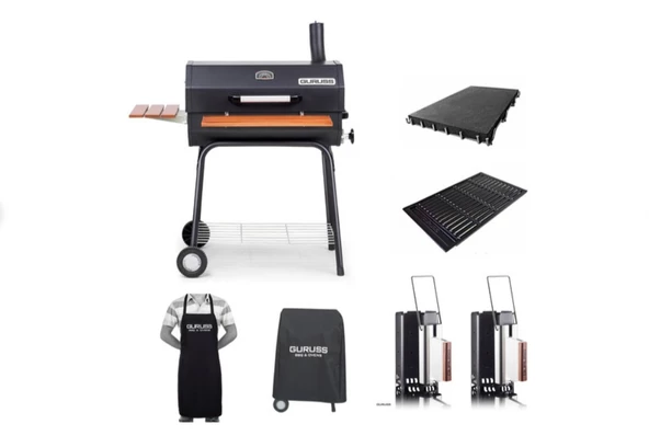 Guruss CG-075 Kömürlü Barbekü Mangal Tam Set