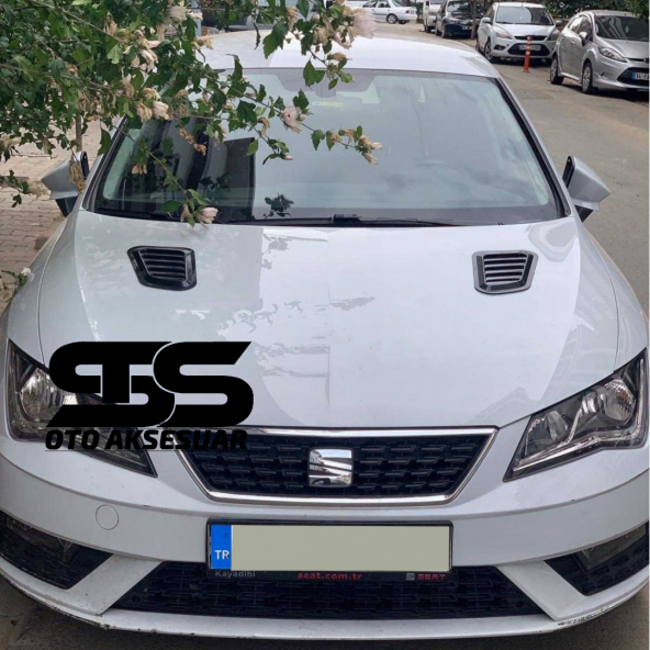 Seat Leon Mk3 Uyumlu Piano Black Kaput Üstü Havalandırma Izgarası ürün görseli 1