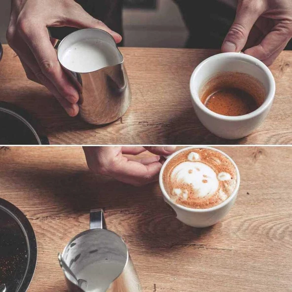 Omnisoft EPX SP-1000 Paslanmaz Çelik Kahve Süt Potu 1000ml - 4