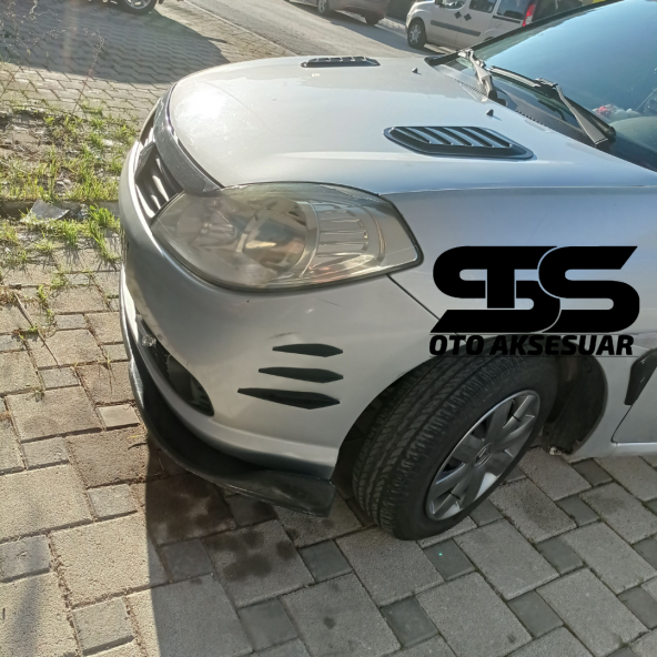 Renault Symbol Thalia Uyumlu Piano Black Kaput Üstü Havalandırma Izgarası - 3