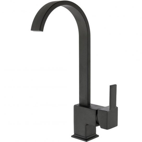 Venita Siyah Baston Mutfak Eviye Batarya Şelale Tipi Akım ürün görseli 1