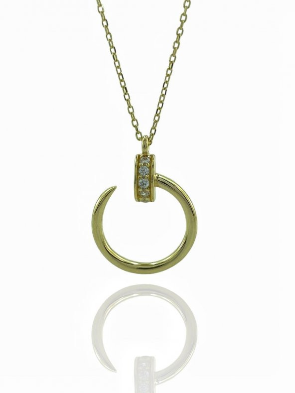 8 Ayar Çivi Model Günlük Şık Altın Kolye 1,54 gr ürün görseli