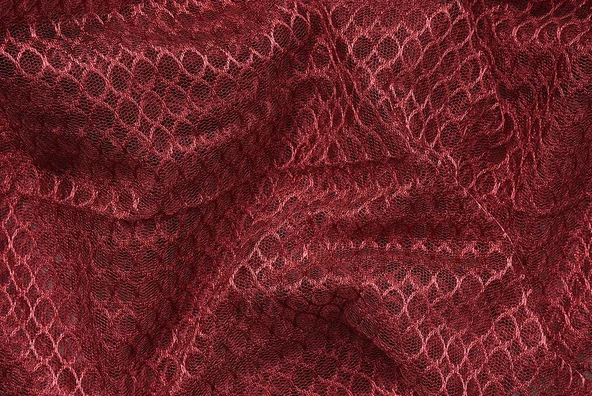 ORKİDE MODEL BORDO RENK TEK KANAT Pileli Fon Perde 75*260 cm - Resim 6