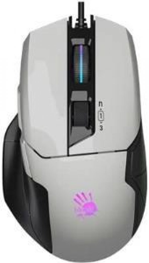 Bloody W70 MAX Kablolu Optik Oyuncu Mouse Beyaz