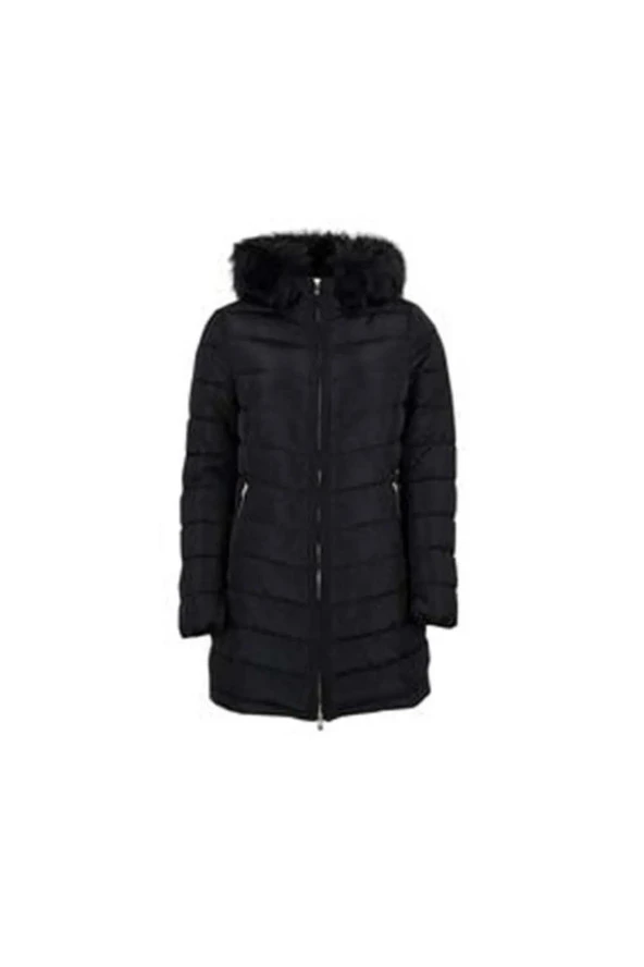 ONLNEWELLAN QUILTED HOOD FUR COAT CC OTW