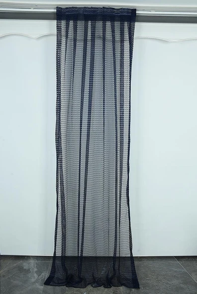 ORKİDE MODEL LACİVERT RENK TEK KANAT Pileli Fon Perde 75*260 cm - Resim 2