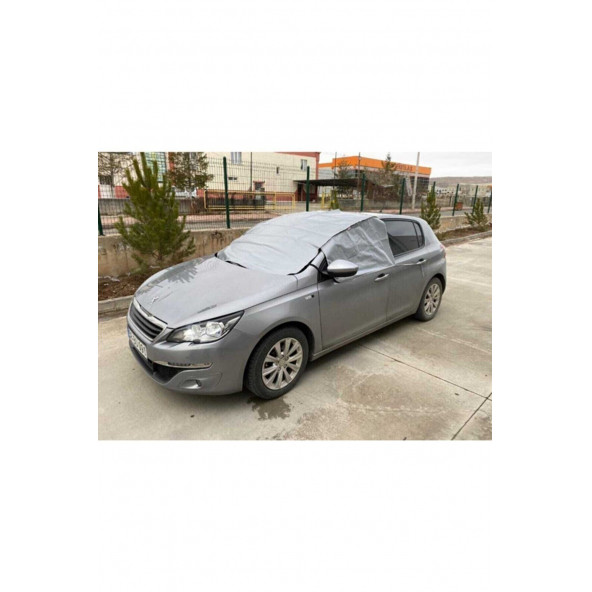 AutoEN Buzlanma Önleyici Araba Cam Üstü Kar Örtüsü Su Geçirmez Ön Ve Yan Cam Koruma ENCYRK - 4