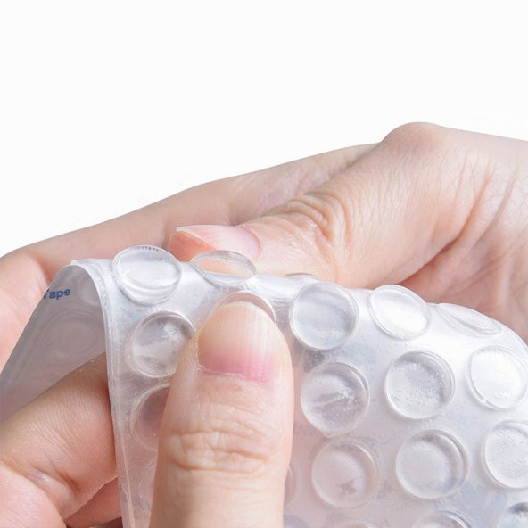 Yapışkanlı Cam Tutucu Şeffaf 14 mm 28Li Mobilya Raf Ses Tutucu - 2