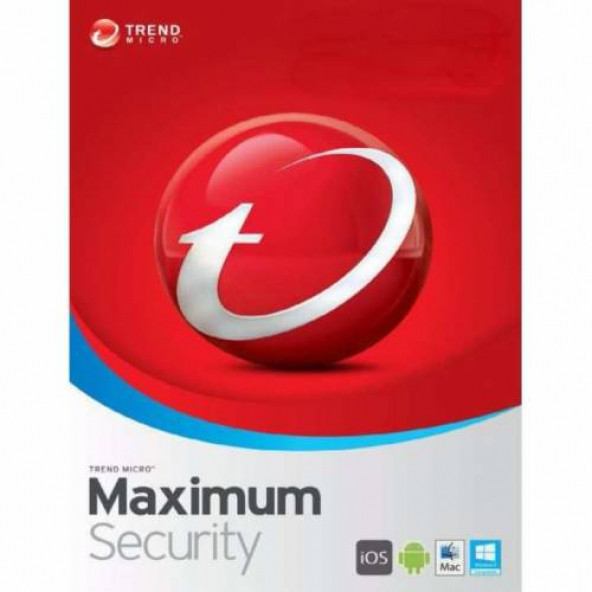 Trend Micro Maximum Security Antivirüs Güvenlik Yazılımı 1 Cihaz 1 Yıl