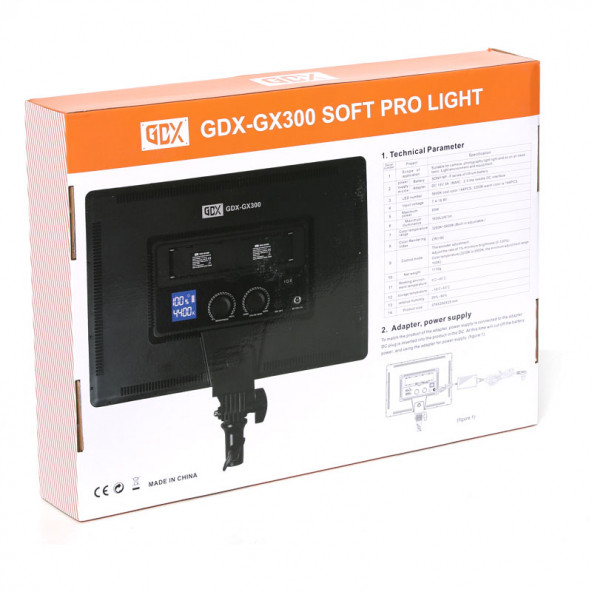 Gdx PRO Led GX-300 Soft Light Bataryalı Led Işık - 3