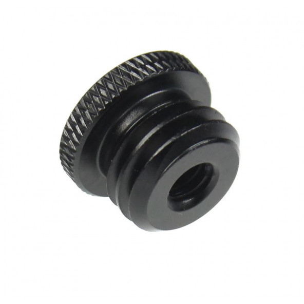 Ayex,1/4 inç Tripod Vidasını 5/8 İnçe Dönüştürücü Vida Adaptörü Siyah - 2