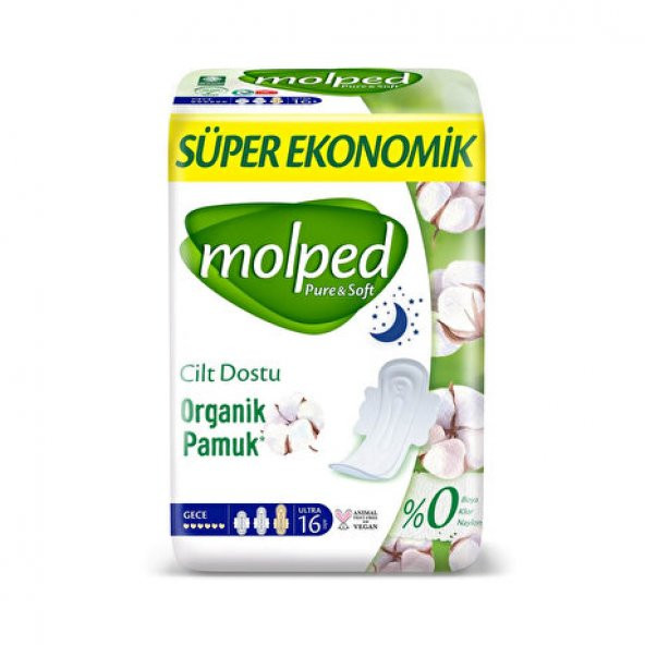 Molped Süper Ekonomik Ped Gece 16 Adet