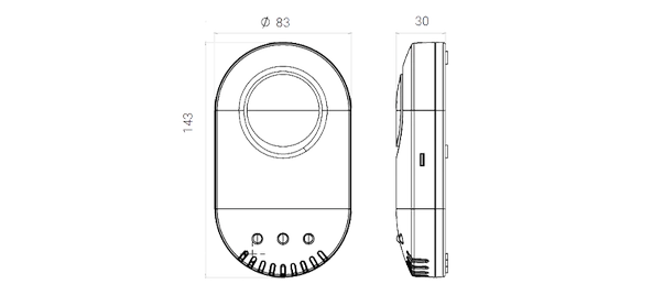 EDS GZD05 Doğal Gaz Metan ve LPG duyarlı Gaz Dedektörü 12 - 24V DC - 2
