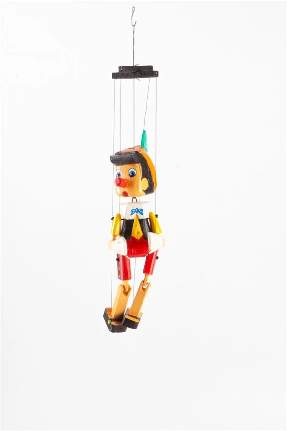 Ahşap Pinokyo Kukla 45 cm - 5