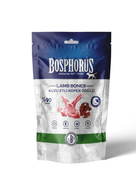 Bosphorus Kuzu Etli Kemik Şeklinde Köpek Ödülü 80 Gr ürün görseli 1