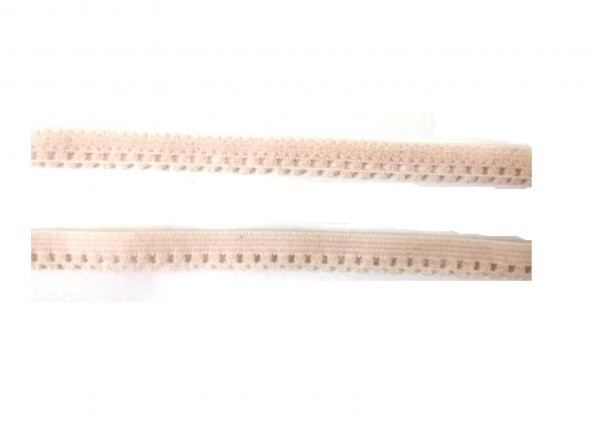 Lastik açık pembe faredişi desenli 8mm- 5mt  iç çamaşır Lastiği 1 Paket 5Mt - 2