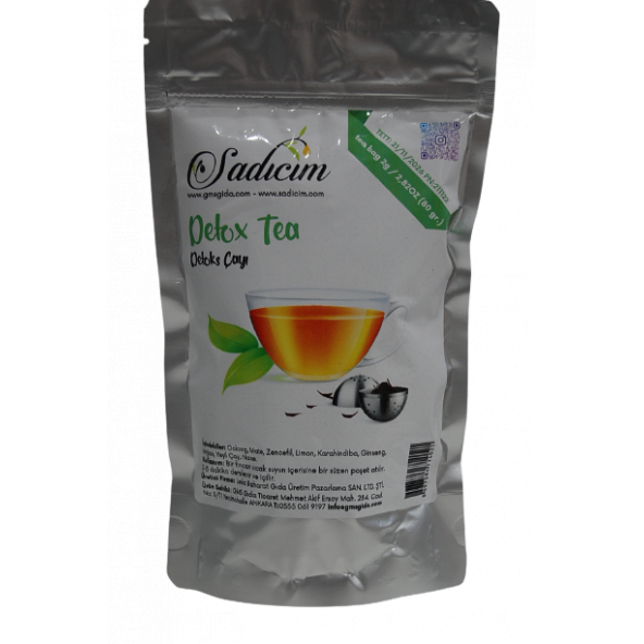 Sadıcım Detox Tea (Detoks Çayı) 80 Gr Süzen Poşet