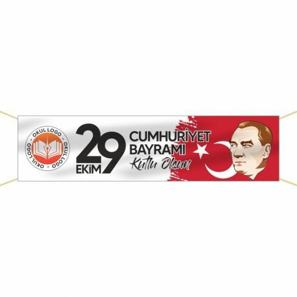 29 Ekim Cumhuriyet Bayramı Pankartı - 005 ürün görseli