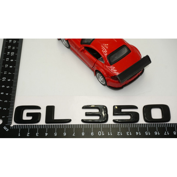 GL 350 Bagaj Parlak Siyah ABS 3M 3D Yazı Logo - 5