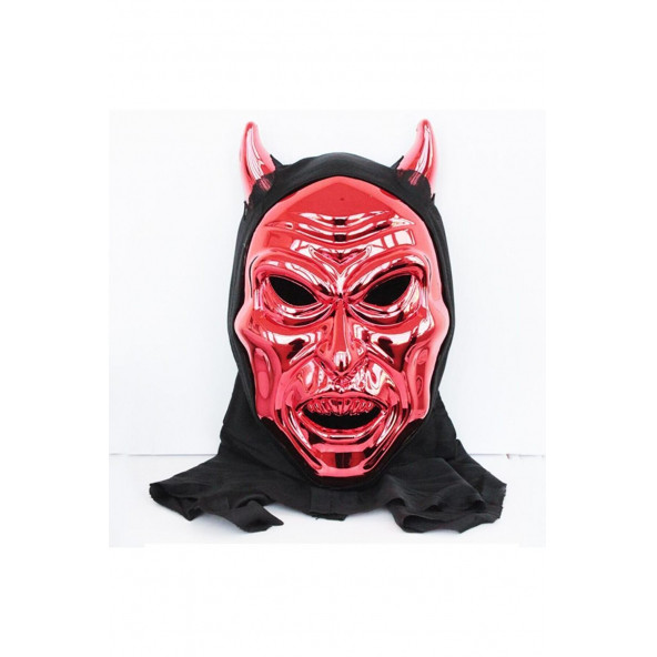 Halloween Cadılar Bayramı Kapüşonlu Şeytan Maskesi