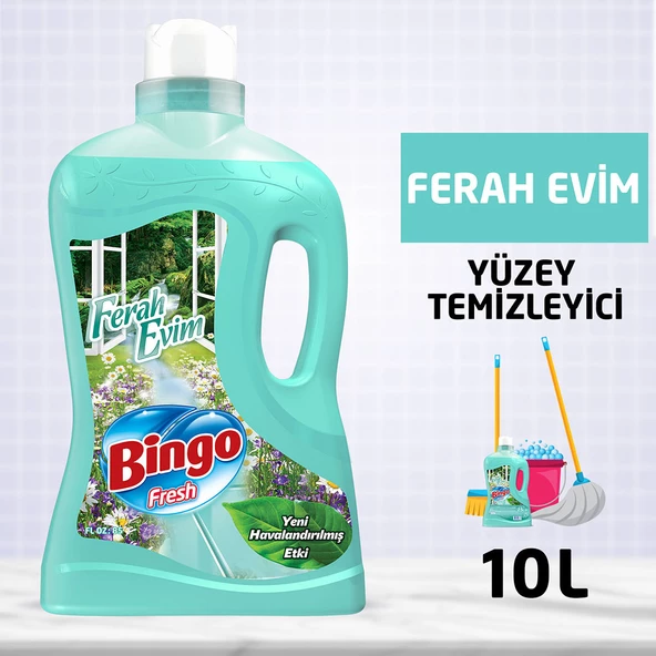 Bingo Fresh Yüzey Temizleyici 2,5 lt Ferah Evim Ekonomi Paketi 4'lü