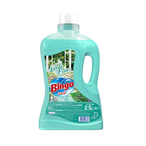 Bingo Fresh Yüzey Temizleyici 2,5 lt Ferah Evim Ekonomi Paketi 4'lü - 3