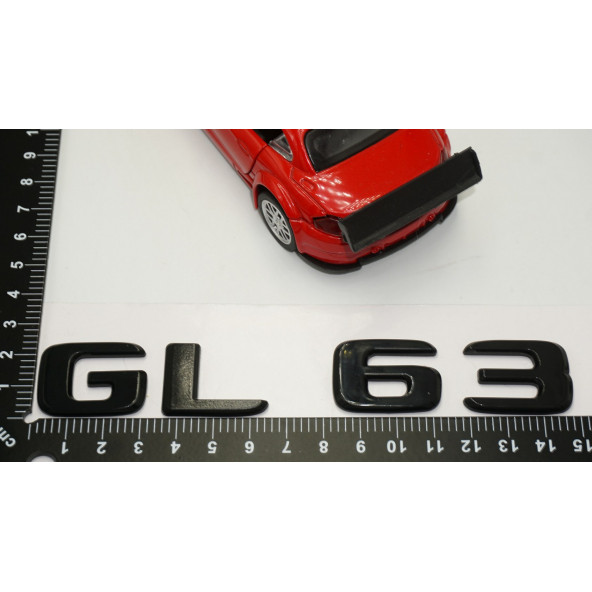 GL 63 Bagaj Parlak Siyah ABS 3M 3D Yazı Logo - 5