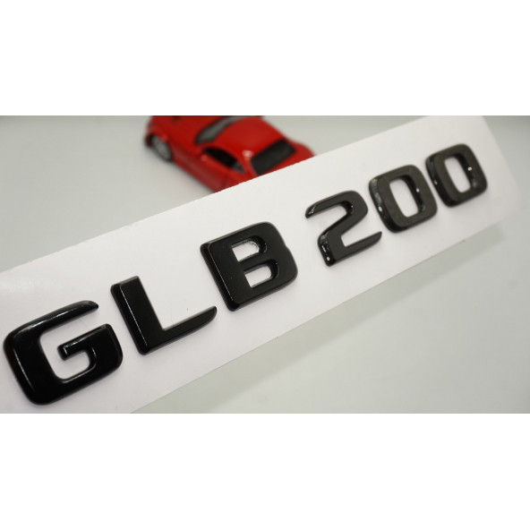 GLB 200 Bagaj Parlak Siyah ABS 3M 3D Yazı Logo