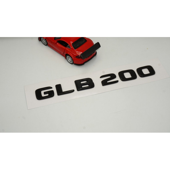 GLB 200 Bagaj Parlak Siyah ABS 3M 3D Yazı Logo - 2