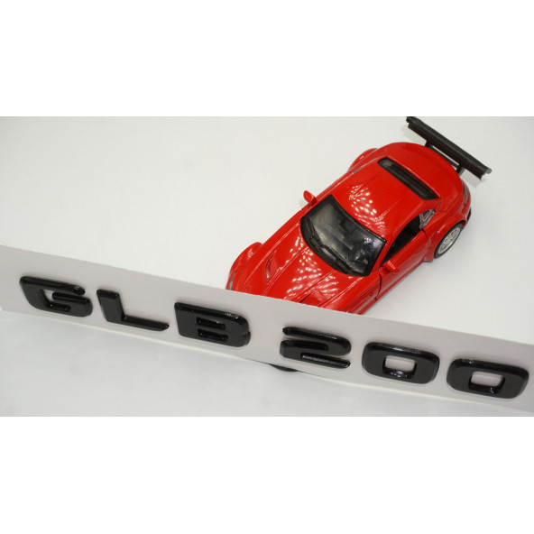GLB 200 Bagaj Parlak Siyah ABS 3M 3D Yazı Logo - 4