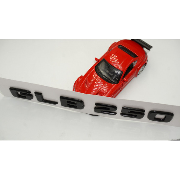 GLB 250 Bagaj Parlak Siyah ABS 3M 3D Yazı Logo - 4