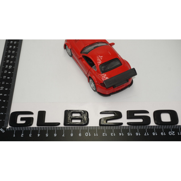 GLB 250 Bagaj Parlak Siyah ABS 3M 3D Yazı Logo - 5