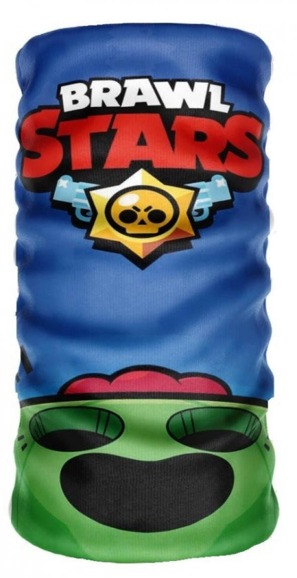 Brawl Stars 24x50 cm Motorcu Bisikletci Buff Boyunluk Bandana Rüzgarlık Bere