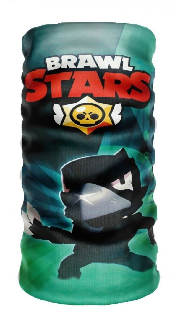 Brawl Stars 24x50 cm Motorcu Bisikletci Buff Boyunluk Bandana Rüzgarlık Bere