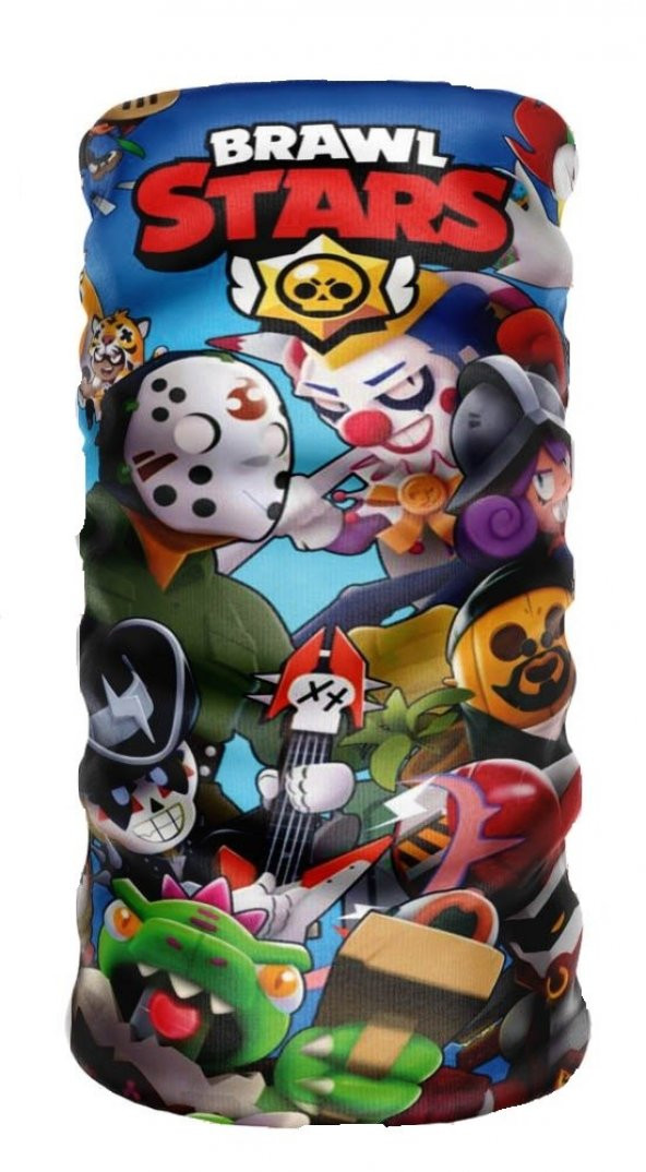 Brawl Stars 24x50 cm Motorcu Bisikletci Buff Boyunluk Bandana Rüzgarlık Bere