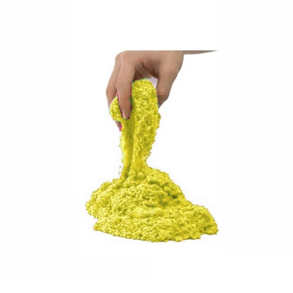 Kinetik kum 1kg - Sarı Renk - Resim 2
