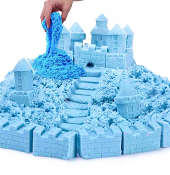 Kinetik kum 1kg - Mavi Renk ürün görseli